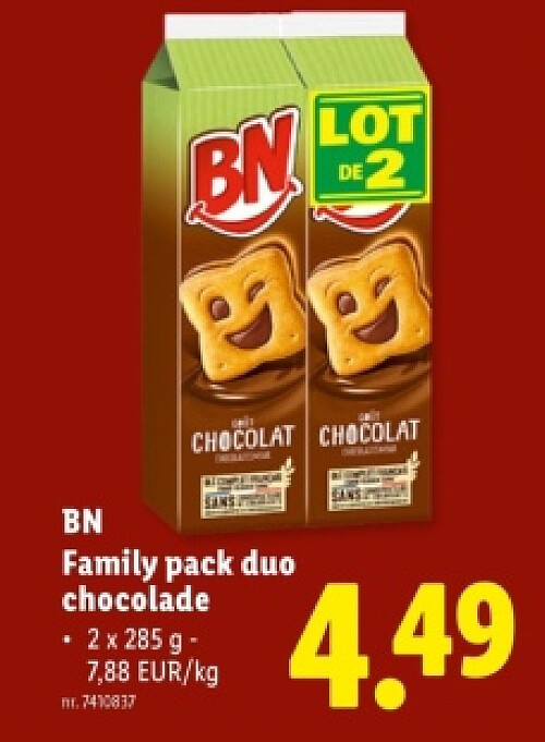 Family pack duo chocolade