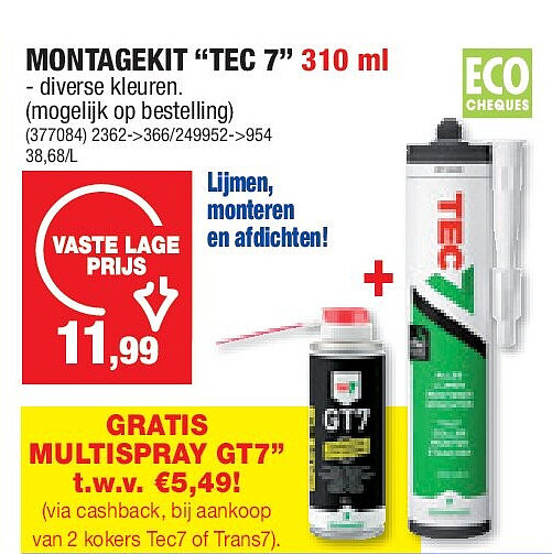 MONTAGEKIT “TEC 7” 310 ml