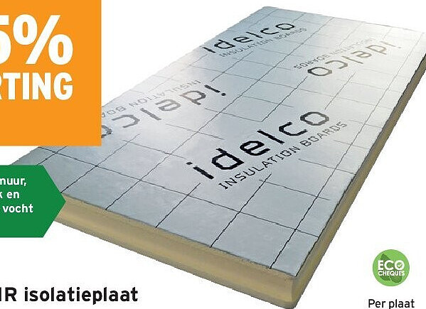 Idelco PIR isolatieplaat dikte 10 cm