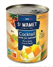Fruits au sirop cocktail St Mamet