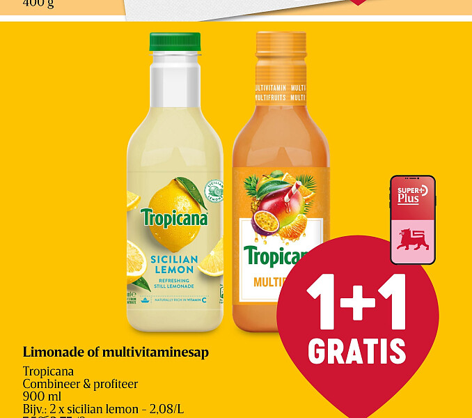 Limonade of multivitaminesap