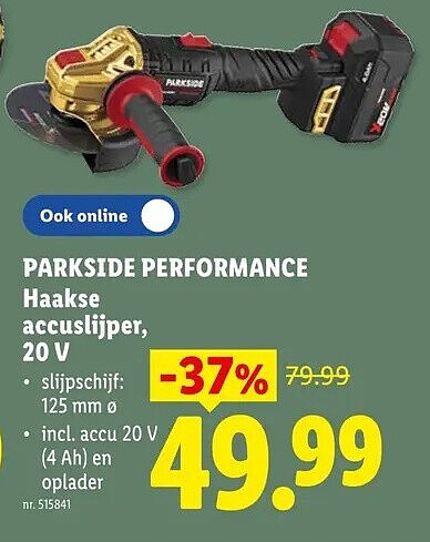 Haakse accuslijper, 20 V
