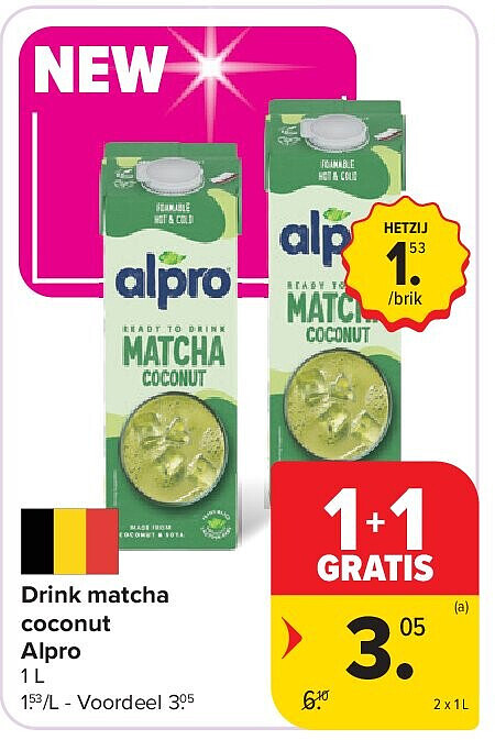 Drink matcha coconut Alpro