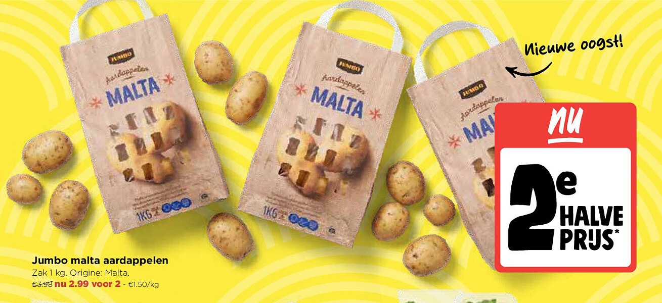 Jumbo malta aardappelen