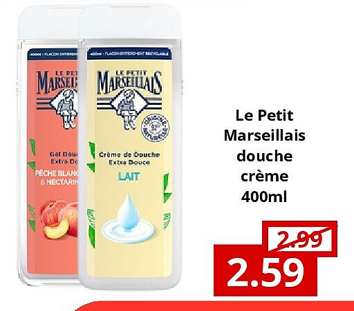Le Petit Marseillais douche crème 400ml