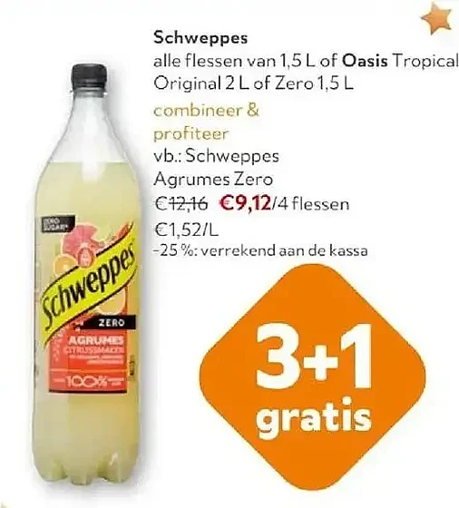 Schweppes Agrumes Zero