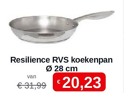 Resilience RVS koekenpan Ø 28 cm