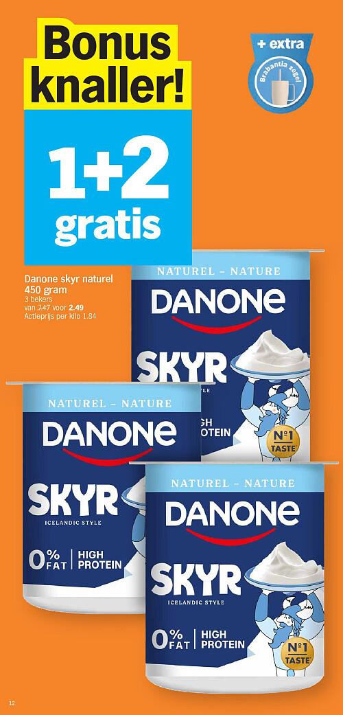 Danone skyr naturel 450 gram