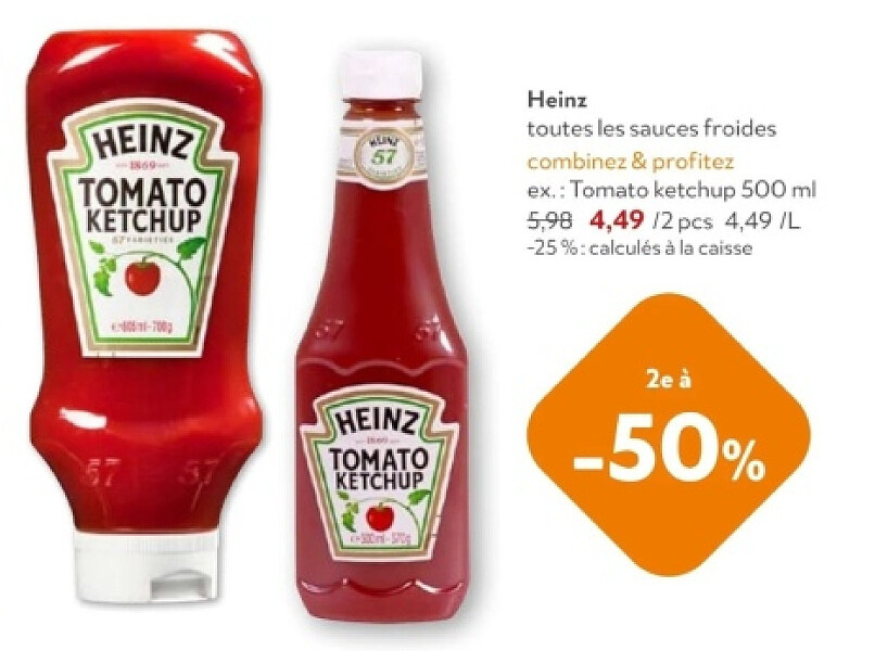 Heinz toutes les sauces froides