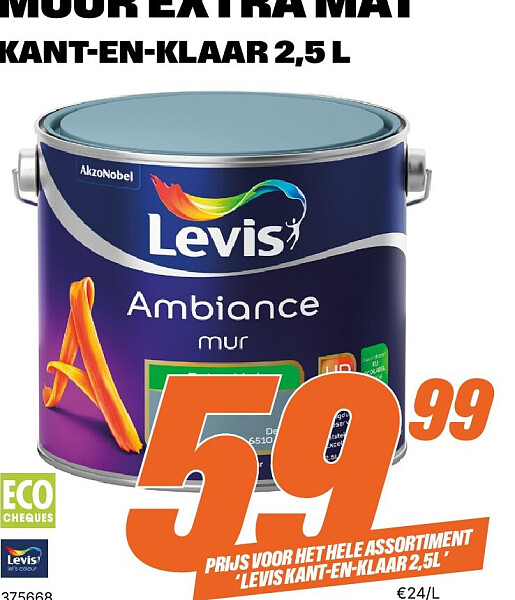 Levis Ambiance muur extra mat kant-en-klaar 2,5 L