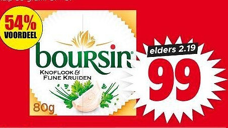 Boursin knoflook & fijne kruiden