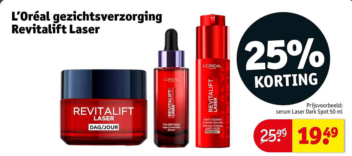 L’Oréal gezichtsverzorging Revitalift Laser