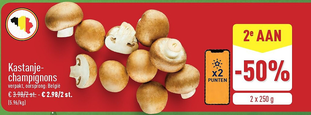 Kastanje champignons