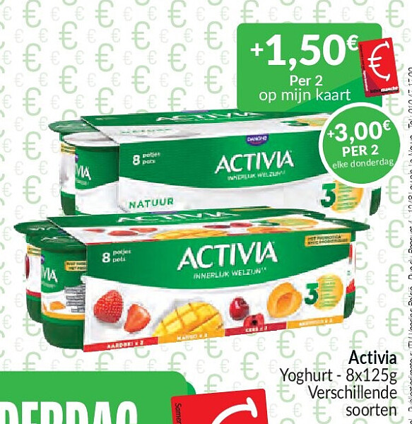 Activia Yoghurt - 8x125g