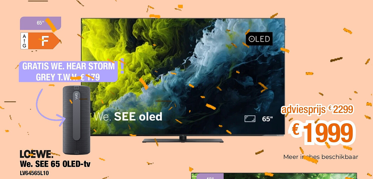 LOEWE. We. SEE 65 OLED-tv LV64565L10