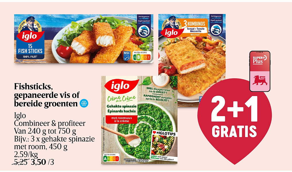 Fishsticks, gepaneerde vis of bereide groenten