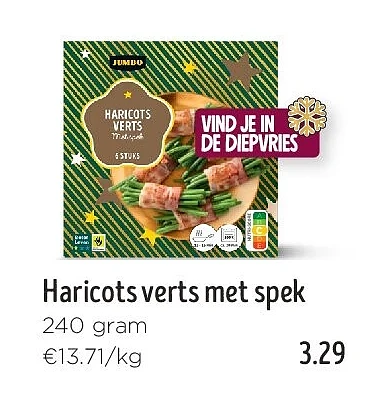 Haricots verts met spek