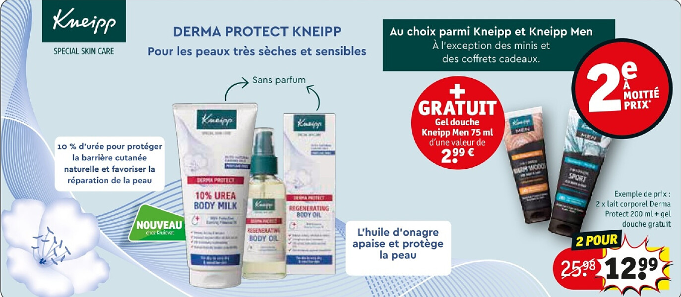 Au choix parmi Kneipp et Kneipp Men 2 POUR