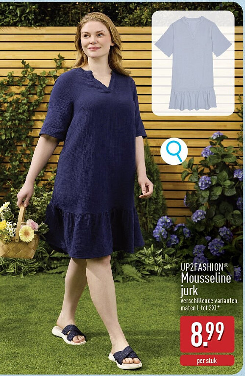 Mousseline jurk