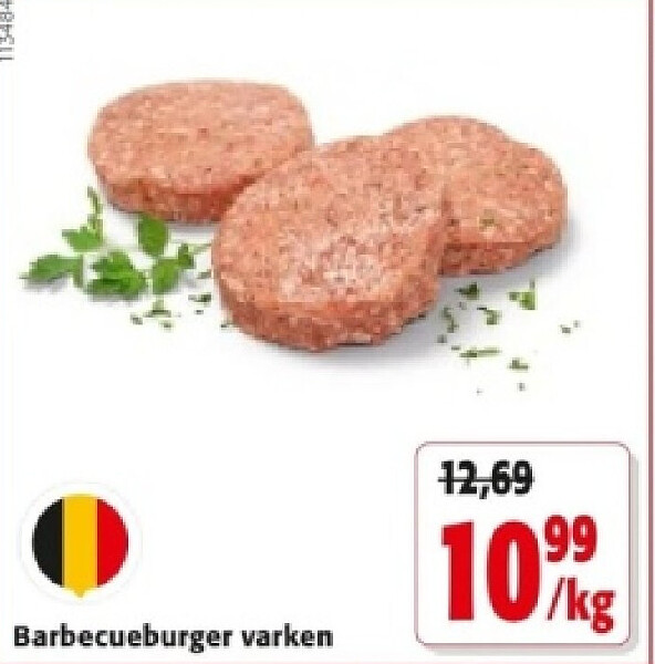 Barbecueburger varken