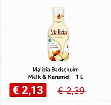 Malizia Badschuim Melk & Karamel - 1L