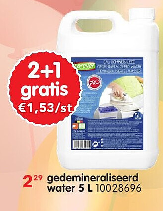 gedemineraliseerd water 5 L