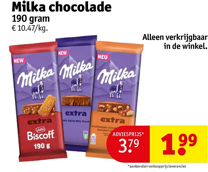 Milka chocolade
