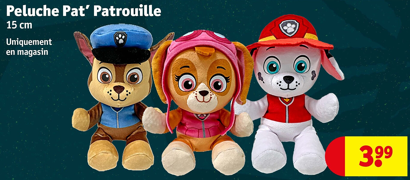 Peluche Pat’ Patrouille 15 cm