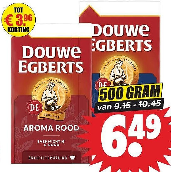 Douwe Egberts snelfiltermaling