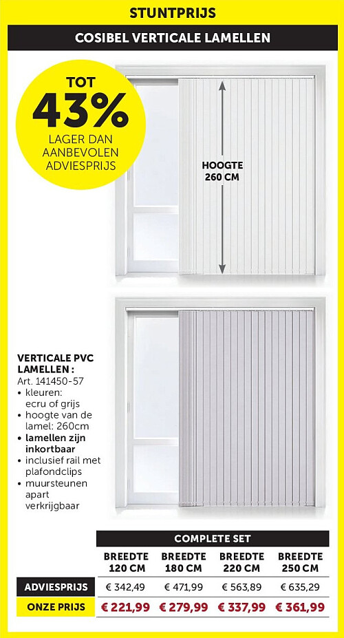 COSIBEL VERTICALE LAMELLEN