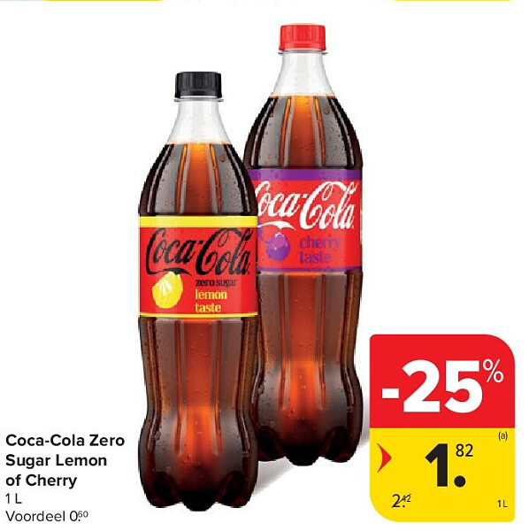 Coca-Cola Zero Sugar Lemon of Cherry