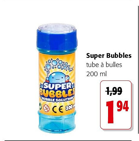 Super Bubbles tube à bulles 200 ml
