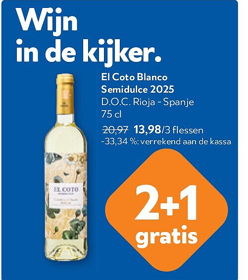 El Coto Blanco Semidulce 2025