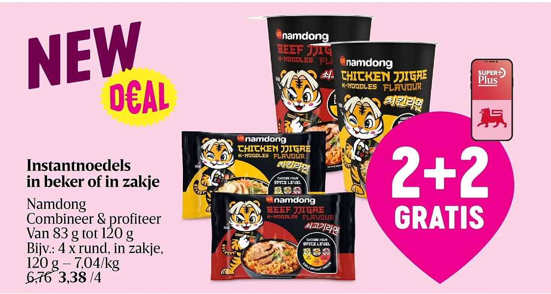 Instantnoedels in beker of in zakje