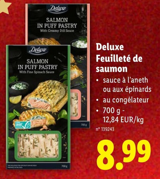 Feuilleté de saumon