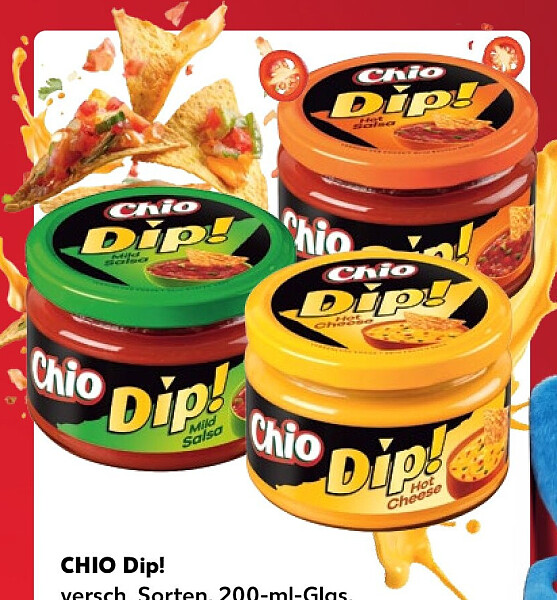 CHIO Dip! verschiedene Sorten, 200-ml-Glas