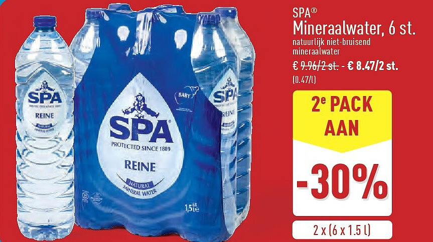 Mineraalwater, 6st.