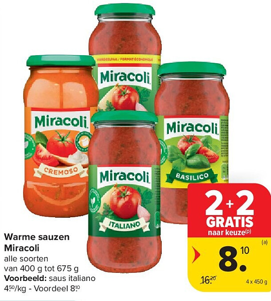 Warme sauzen Miracoli
