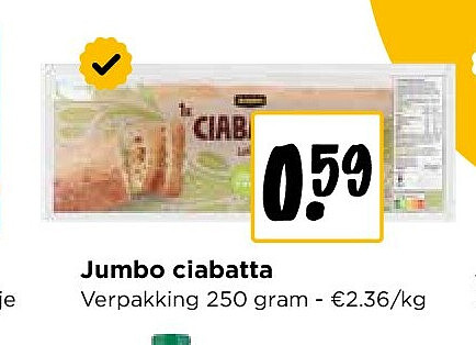 Jumbo ciabatta
