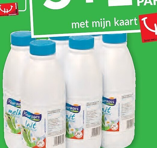Pâturages volle of halfvolle melk