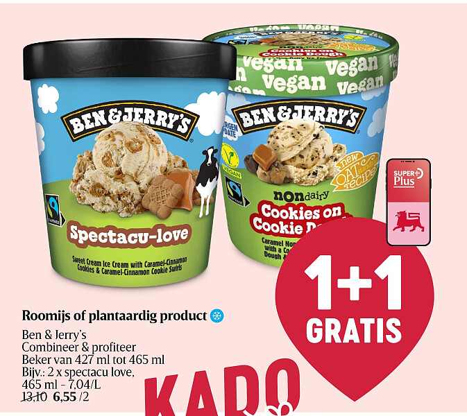 Roomijs of plantaardig product