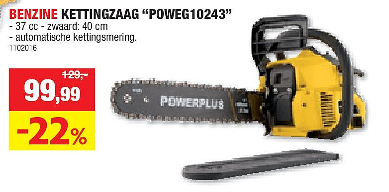 BENZINE KETTINGZAAG “POWEG10243”