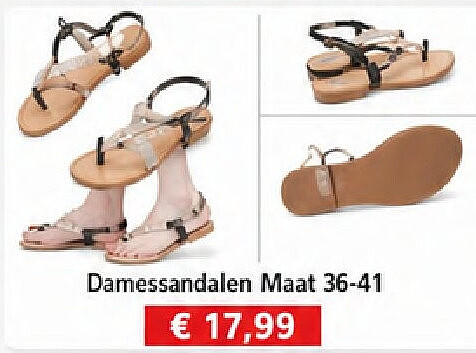 Damessandalen Maat 36-41