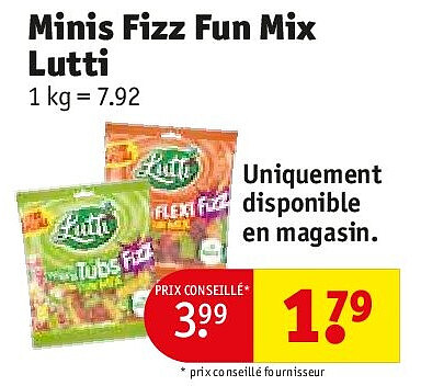 Minis Fizz Fun Mix Lutti