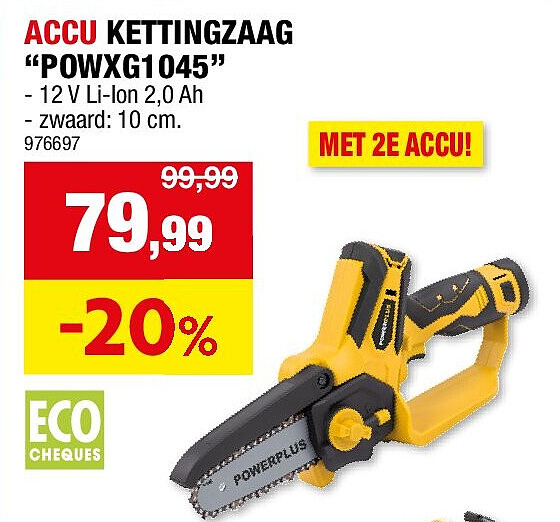 ACCU KETTINGZAAG “POWXG1045”