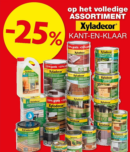 op het volledige ASSORTIMENT