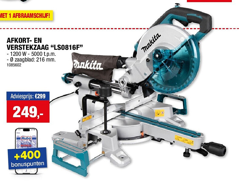 AFKORT- EN VERSTEKZAAG “LS0816F”