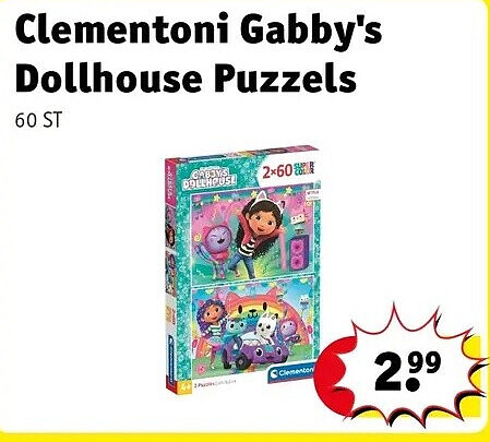 Clementoni Gabby's Dollhouse Puzzels