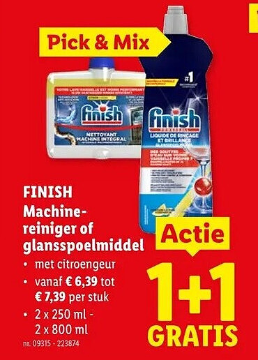 FINISH Machinereiniger of glansspoelmiddel
