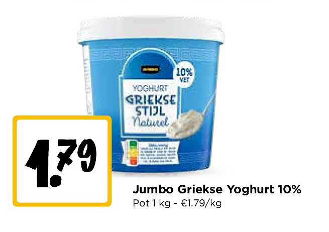 Jumbo Griekse Yoghurt 10%